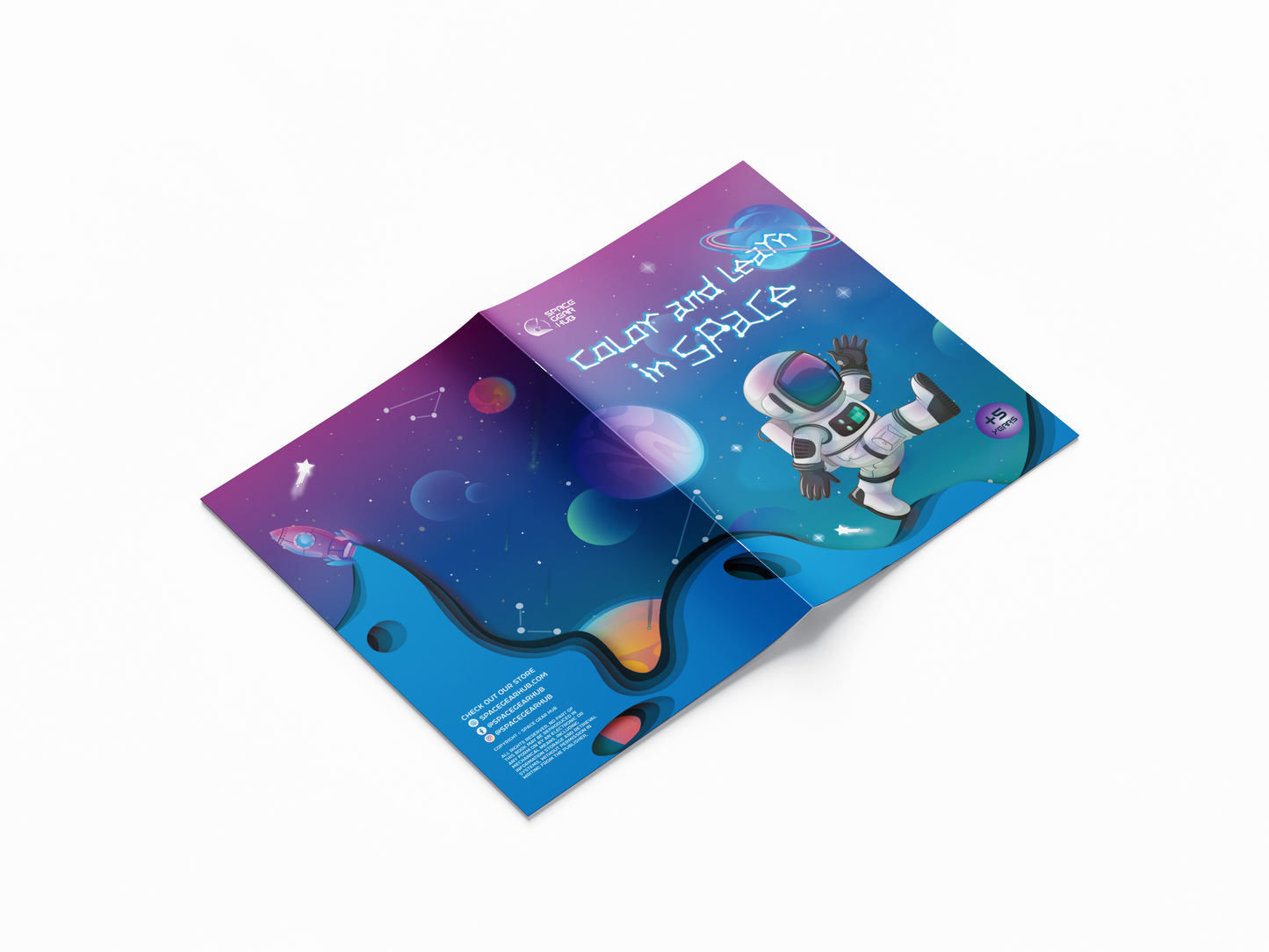 تلوين في الفضاء -Space Color & Learn