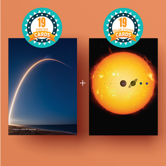 Astronomy and Solar System Poster Cards Set