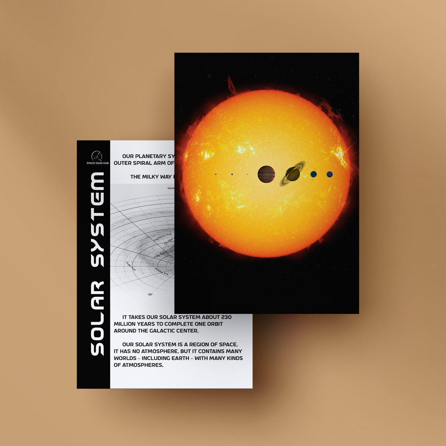 Solar System Cards Set + FRAME _ مجموعة بوسترات عن النظام الشمسي + برواز