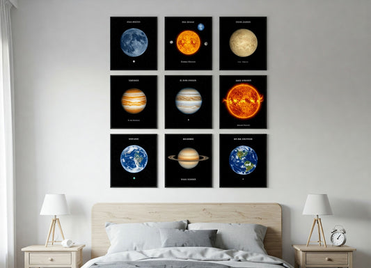 Solar System Cards Set - مجموعة بوسترات عن النظام الشمسي