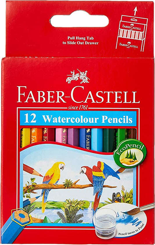 Short Watercolor Pencils, Faber-Castell الوان خشب مائية